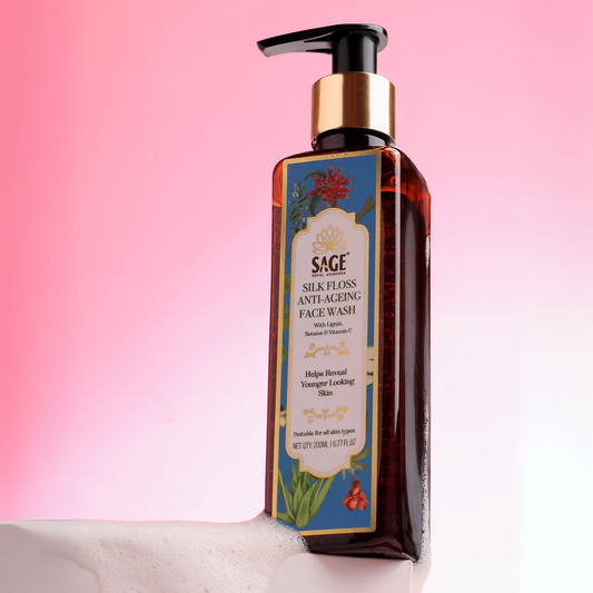 Silk Floss Anti-Aging Face Wash | Brighten & Revitalize Skin Sage Herbal
