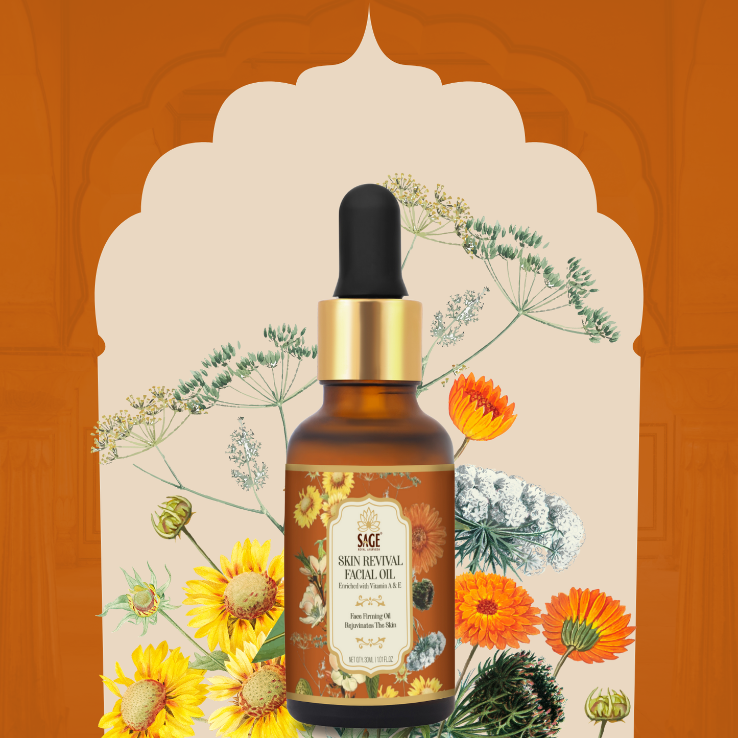 Skin Revival Facial Oil | Rejuvenate & Moisturize Your Skin Sage Herbal