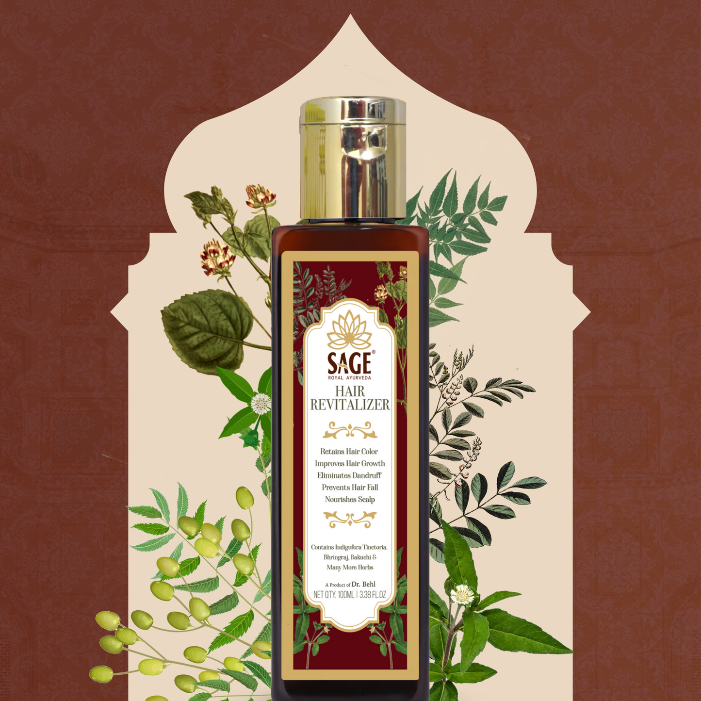 Hair Revitaliser | Ayurvedic Hair Oil for Strong & Shiny Hair Sage Herbal