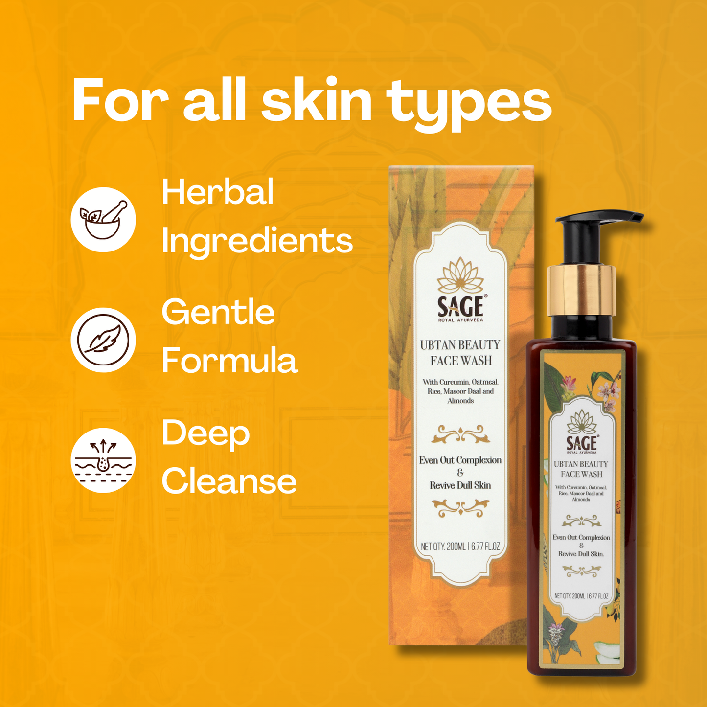 UBTAN BEAUTY FACE WASH Sage Herbal