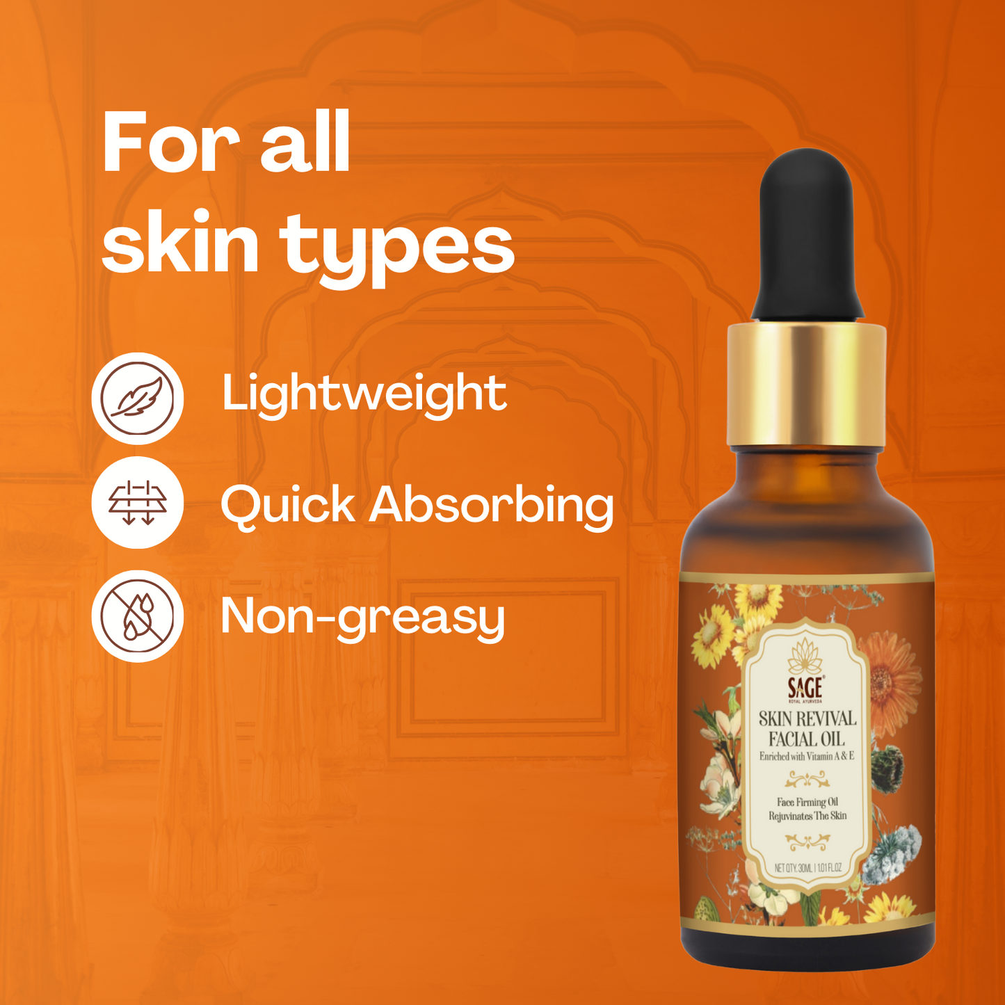 Skin Revival Facial Oil | Rejuvenate & Moisturize Your Skin Sage Herbal