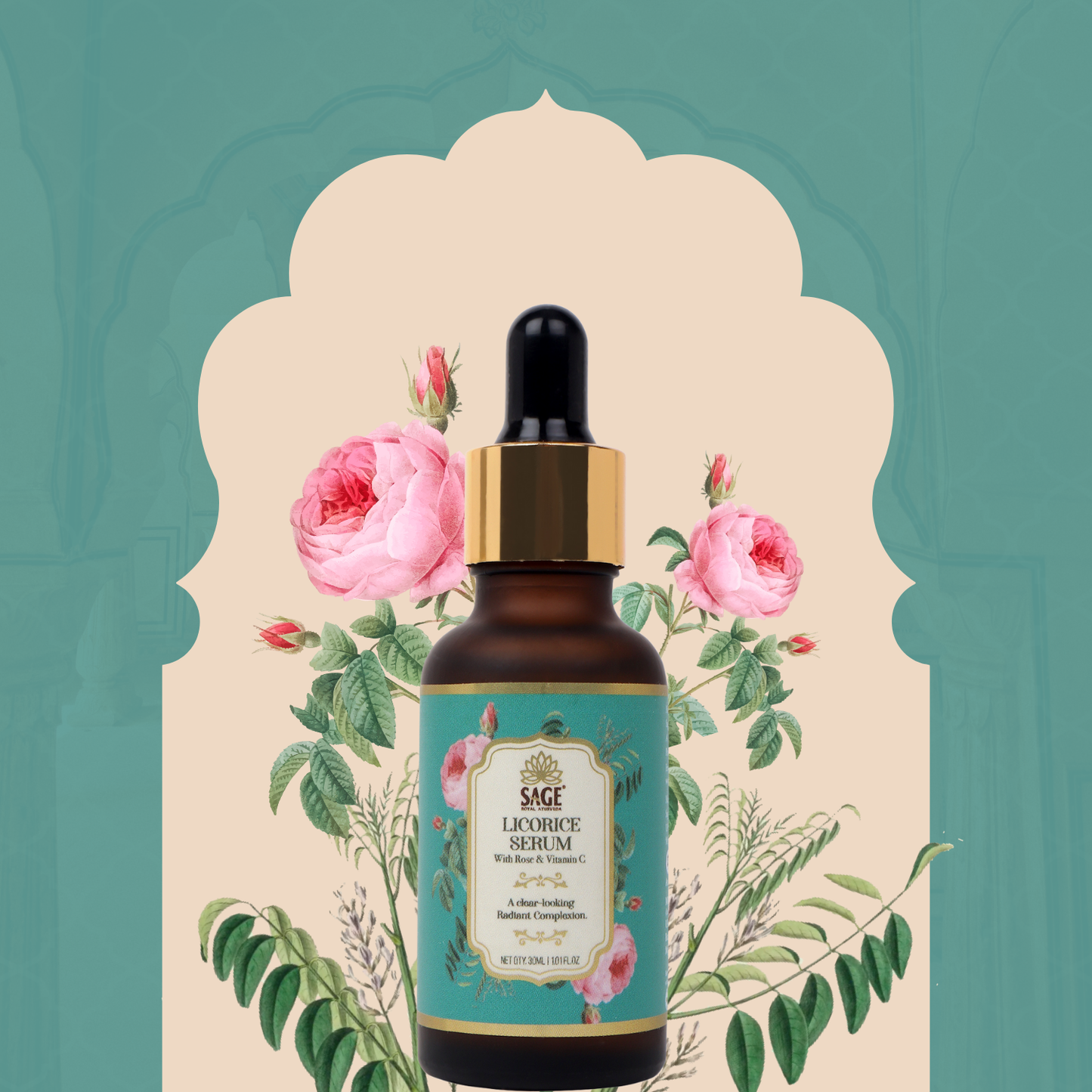 Licorice Face Serum – Even Tone & Radiance | Sage Royal Ayurveda Sage Herbal