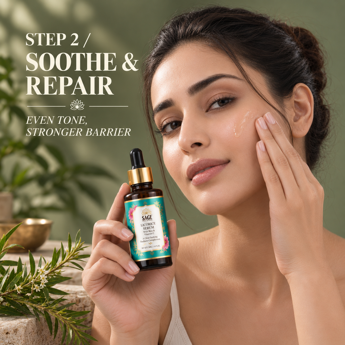 The Acne Reset & Calming Ritual – Face Wash + Serum + Night Cream Sage Royal Ayurveda
