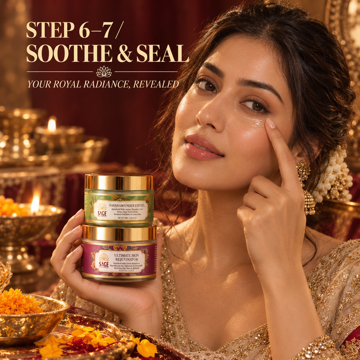 The Roop Nikhār Royal Radiance Ritual – 7-Step Bridal Regime Sage Royal Ayurveda