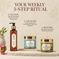 Your weekly 3-step ritual - cleanse, exfoliate, restore
